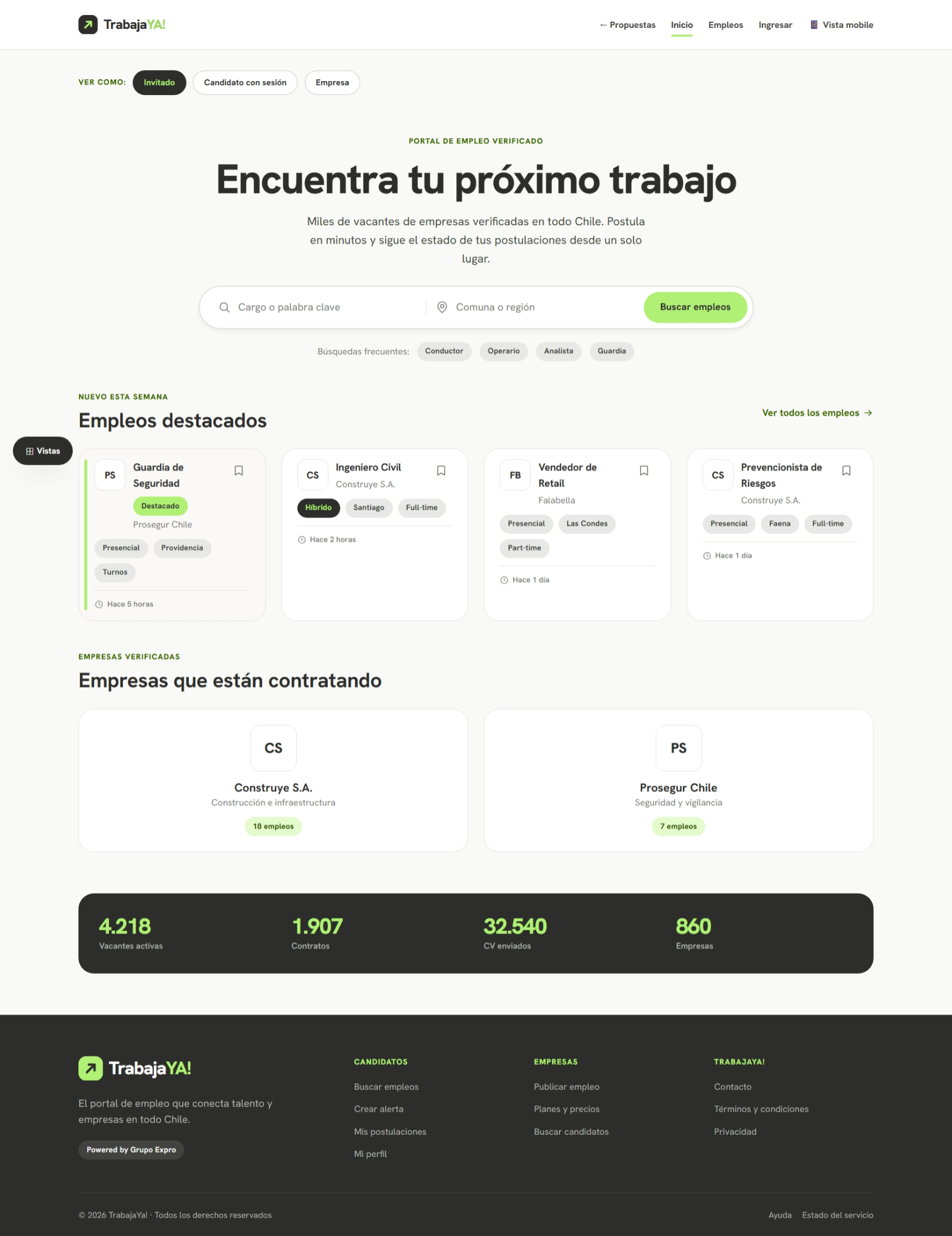 Trabajaya, portal web